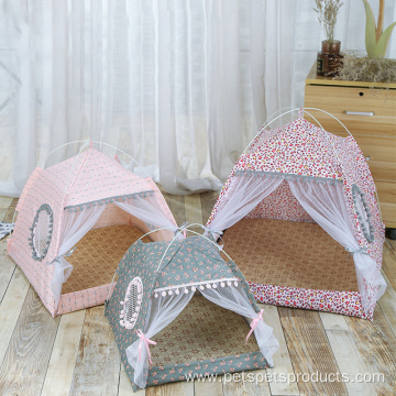 Cozy Tent Puppy Kitty House Indoor Pet Bed